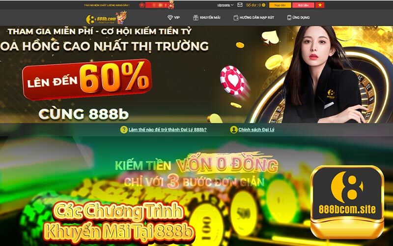 Các Chương Trình Khuyến Mãi Tại 888b